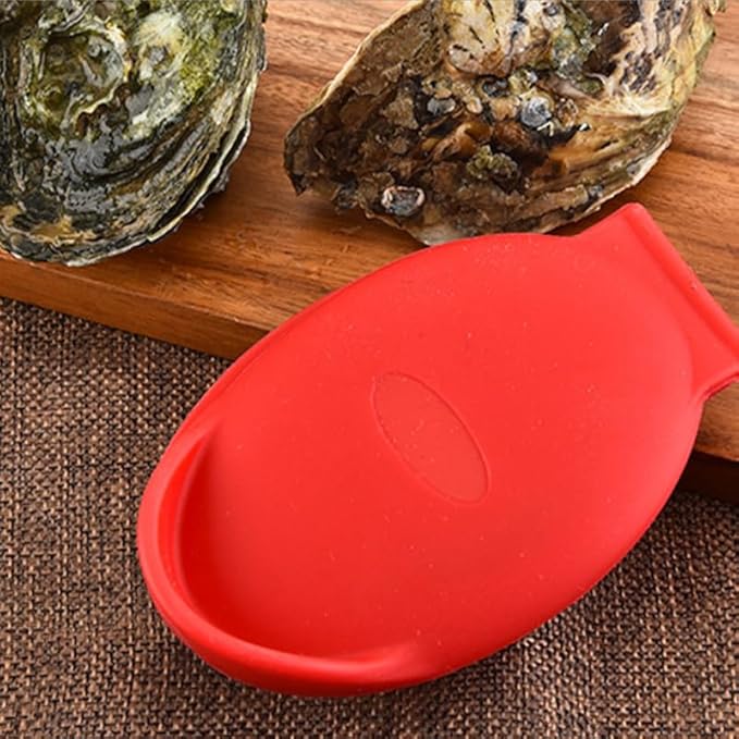 DOITOOL Oyster Shucking Hand Clip 2 Pack - Silicone Shellfish Opener Tool for Oysters Clams Scallops - Ergonomic Kitchen Gadget for Home Restaurant Use