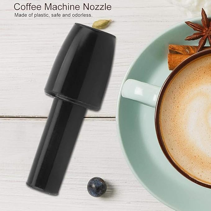 Black Reusable Coffee Machine Silicone Nozzle Milk Foam Foamer Accessories Suitable for Home Kitchen
