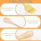 14 Pack Kids Kitchen Tools Set for Real Cooking Montessori Kids Knife and Cutting Board Set Safe for Kids and Toddlers Baking Set Kitchen Accessories