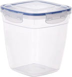 Superio Airtight Food Storage Container with Leakproof Lid, 14 Cups, 112 Oz- BPA Free Sealed Container for Kitchen, Pantry, Fridge, Clear, Deep