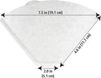 Amazon Basics Number 4 Cone Coffee Filters for 8-12 Cup Coffee Makers, White, 100 Count (Pack of 8)