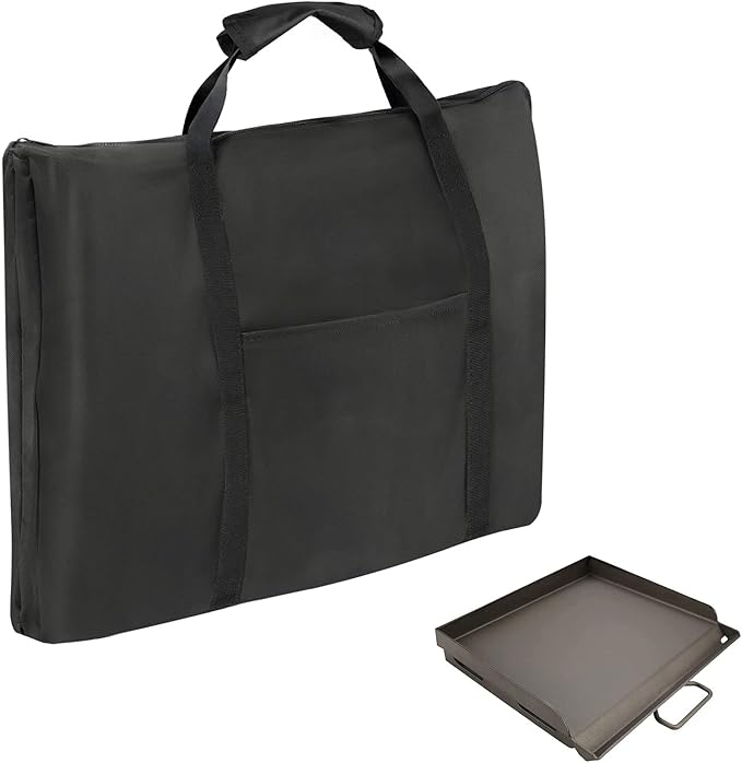 Yoyong Griddle Carry Bag - Fits Camp Chef SG30, SG14, FG20 & MSG20 - Waterproof Cast Iron Griddle Bag - 600D Heavy Duty - 21.5" L x 17" H