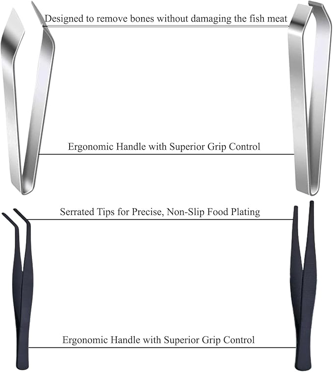 fish bone tweezers set, fish tweezers for accurate tweezers bones removal, A tool for deboning salmon, kitchen for fishbone remover deboning