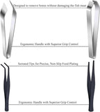 fish bone tweezers set, fish tweezers for accurate tweezers bones removal, A tool for deboning salmon, kitchen for fishbone remover deboning