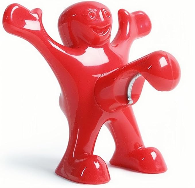 Funny Red Man 3 Pcs Wine & Beer Opener Set – Novelty Corkscrew, Bottle Opener & Stopper – Gag Gift for White Elephant, Housewarming, Birthday for Men – Unique Bar Tools