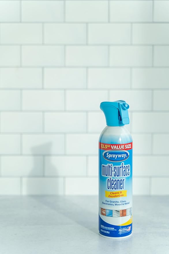 Sprayway Multi-Surface Cleaner, 13.5oz, Pack of 6 | All-Purpose Cleaner for Granite, Glass, Wood, Metal | Ideal for Cabinets, Appliances, Furniture, Household Hard Surfaces