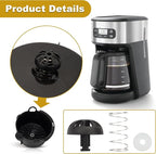 2-Pack Coffee Machine Brew Basket Bottom Spring Loaded Stopper Kits Fits for Mr Coffee Black and Decker Hamilton Coffee Maker Parts, Replace 990117900 990237500 185774-000-000 112435-000-000