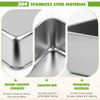4 Packs 8.8×5.9 Inch Loaf Pans for Baking Bread, 304 Stainless Steel Loaf Bread Pan with Parchment Paper Liners, Metal Bakeware for Bread, Meatloaf, Cake Brownies, Easy Release, Oven & Dishwasher Safe