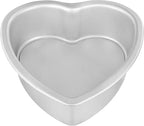 Fat Daddio's PHT-L83 Anodized Aluminum Removable Bottom Heart Cake Pan, 8 x 3 Inch