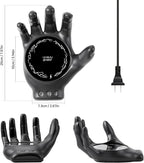 Devil's Hand Heating Mug Warmer & Mug Set - 3 Temp Settings & 8H Timer, Coffee Cup Warmer Plate for Desk Auto Shut Off, Ideal Beverage Warmer Gift for Coffee, Tea, Milk (Black)