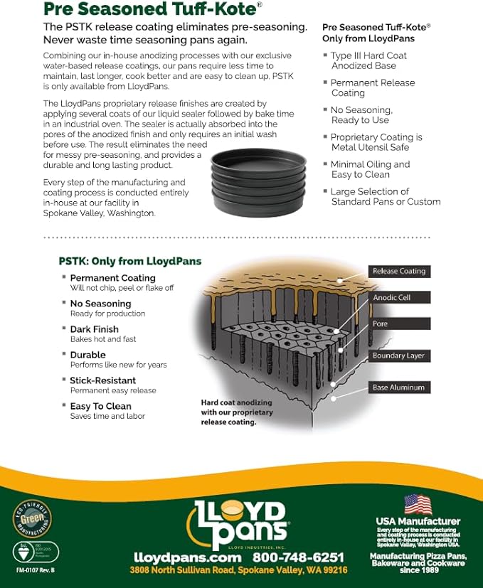 Lloyd Pans Chicago Style Pizza Pan 8 Inch by 2.25 Inch - PSTK