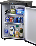 Kegco K309X-1 Keg Dispenser, 1 Faucet, Black Stainless Steel