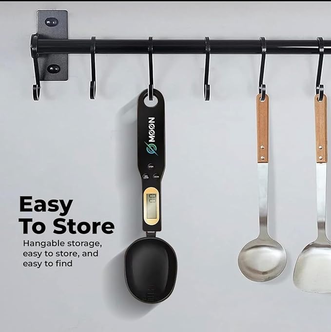 Digital Measuring Spoon Scale 500g/0.1g – Precision Coffee, Cooking & Baking Scale – Great Holiday Gift Under $15 for Coffee Lovers & Home Cooks – LCD Display, Batteries Included