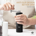TIMEMORE Chestnut C3S PRO Manual Coffee Grinder - Compact with Foldable Handle, Adjustable Stainless Steel S2C Conical Burr for Espresso, French Press & More, Portable Coffee Grinder (Black)