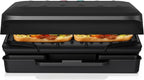 KEINVE 2-Serving Electric Grill and Panini Press, Tilted Grilling Surface for Rapid Oil Drainage, Non-Stick Coating Easy to Clean