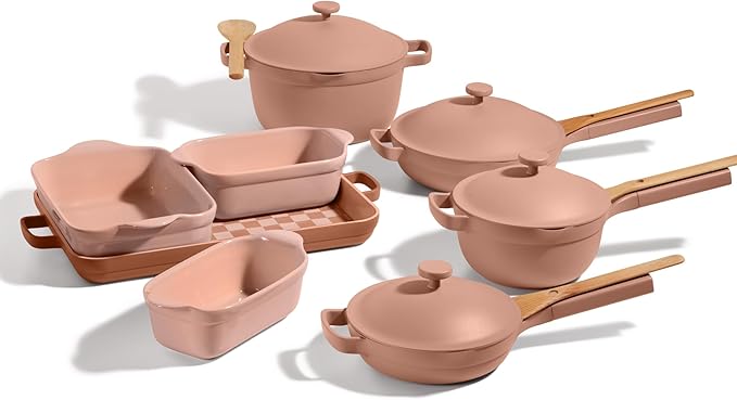 Our Place Ultimate Cookware Set - Complete 18-Piece Set Including the Always Pan, Perfect Pot, and Bakeware Set | Multifunctional, Toxin-Free Nonstick | Replaces 44 Pieces | Spice