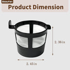 1 Pack Reusable Coffee Filter Compatible with BLACK+DECKER CM618 Single Serve Coffee Maker