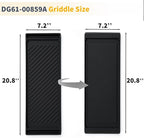 DG61-00859A Griddle Replacement Parts for Samsung Stove Parts Top Griddle Plate Samsung Gas Range Reversible Cast Iron Center Griddle Flat Top Pan NX58H5600SS NX58F5500SS DG61-00563A 1 Pack