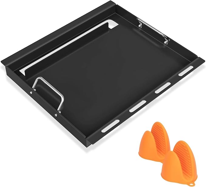 Spirit e 210 Grill Griddle Insert for Weber Spirit I & II 200 Series, Nonstick Flat Top Grill Griddle Replacement Parts for S-210, S-215, E-210, E-215, E-220