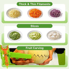Multifunctional Kitchenware Set - Stainless Steel Dual Julienne & Vegetable Peeler, Easy Clean, Multipurpose, Portable, Grip Handle