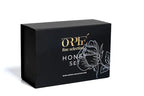 Orphe Luxury Organic Honey Gift Set, Lavender & Forest with Gold-Plated Spoon, Raw Bulgarian Honey Gift Box, Natural Sweetener for Coffee, Tea, Matcha and Breakfast