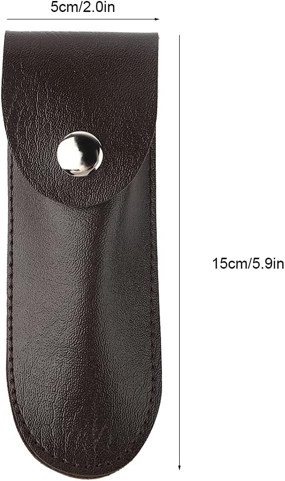Bottle Opener Leather Case, Black PU Professional Wine Opener Leather Bag Bartender Essentials Wine Tool PU Bag