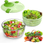 Salad Spinner Lettuce Spinner 4.4 QT Fruit and Vegetable Washer with Bowl and Mesh Basket for Washing, Spinning, and Draining