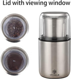 DR MILLS DM-7452 Electric Coffee Grinder,Spice Grinder Electric and Chopper,Detachable Cup, Diswash Free, Blade & Cup Made with SUS304 Stainless Steel