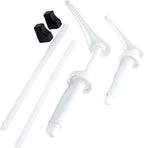 Gallon Pump Dispenser (Pack of 2). Extra Long Spout. Leak Proof. 10ml (2 Teaspoons) per Stroke. FDA Compliant. BPA Free. Product of Bayside Traders®