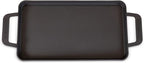 Maverick 22-Inch Preseasoned Carbon Steel Griddle, 4mm Heavy-Duty Flat Top Grill Pan with Raised Edges & Integrated Handles