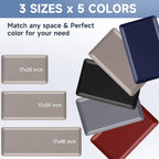 StepRite 4/5 Inch Thick Kitchen Mat Anti Fatigue Mat Kitchen Rugs Kitchen Decor Non-Slip, Stain & Water Resistant, Kitchen Mats Desk Mat for Kitchen, Office, Workshop, Khaki, 17'' x 39''