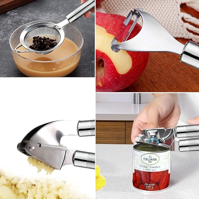 Cooking Utensils Set- 35 PCs Kitchen Utensils with Grater,Tongs, Spoon Spatula &Turner Made of Heat Resistant Food Grade Silicone and Wooden Handles Kitchen Gadgets Tools Set for Cookware