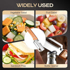 Multi-Functional Vegetable Peeler for Kitchen, 2026 New Stainless Steel Peeler with Wooden Handle and Bottle Opener, Kitchen Tool for Fruit Veggie Pumpkin, Gifts for Mom (1PC)