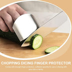 8pcs Stainless Steel Finger Protector Set for Kitchen Cutting and Chopping, Vegetable Cutter Finger Guards, Food Safety Hand Shield Tools for Cooking and Food Preparation