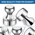 LOVIMAG Fridge Magnets 12Pcs Refrigerator Whiteboard Small Strong Magnet Classroom Kitchen Accessories Decorative Locker Set Decor Must Haves Office Calendar Refrigerador Magnetic Cute Crafts Silver