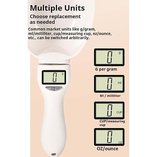 2026 New Electronic Measuring Spoon With Conversion,Digital Measuring Spoon Scale,800g / 0.1g High Precision With Lcd Screen,Household Weighing Portable Tool For Pet Dog Cat Food (2SET)