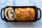 Lodge Cast Iron Loaf Pan - 8.5 x 4.5 Inch PFAS-Free Bread Baking Pan - Naturally Seasoned Cast Iron Bakeware for Sourdough, Meatloaf, Breads, and More - Made in the USA - 3 Pack