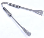 3-Piece BBQ Stainless Steel Grill Set with Black Carrying Case - Grilling Tool Set – Spatula, Fork, Tongs