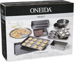 Oneida Select 10 Piece Nonstick Metal Bakeware Set, High-Performance & Dishwasher Safe,Silver