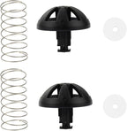 2-Pack Replacement Coffee Brew Basket Spring Loaded Stopper Kits, Fits Mr. Coffee, Black And Decker, Hamilton Coffee Maker Parts, Replaces Part Numbers 112435-000-000 185774-000-000