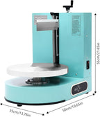 200W Electric Cake Decorating Machine, 110V Cake Spreading Machine Automatic Cake Coating Machine Speed: 30-200RPM for Cake Diameter: 4-12in (Green)
