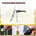 12 Pieces Professional Waiter Corkscrew Wine Openers,Orange Wine Keys Opener Stainless Steel Hinges Serrated Foil Cutter for Restaurant Waiters, Sommelier, Bartenders (Orange)