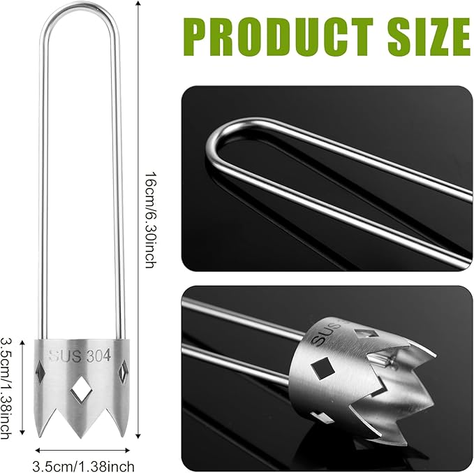Pepper Seed Corer, 2024 New Upgraded Stainless Steel Fruit Core Remover Apple Core Seed Remover Vegetable Corer Tool for Vegetables Fruit Kitchen Utensils