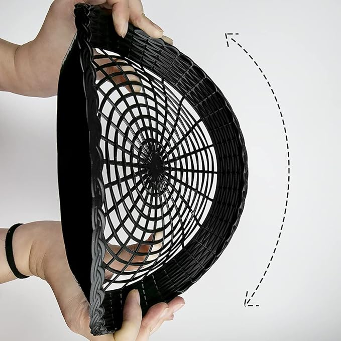 Paper Plate Holders, 8/12/24 Packs 9/10 Inch paper plate holders reusable Black Plastic Heavy Duty supports for Picnic Party Dinner