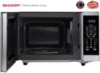 SHARP Countertop Microwave Oven with Removable 12.4" Carousel Turntable, 1100 Watt, 1.4 Cubic Feet, Stainless Steel