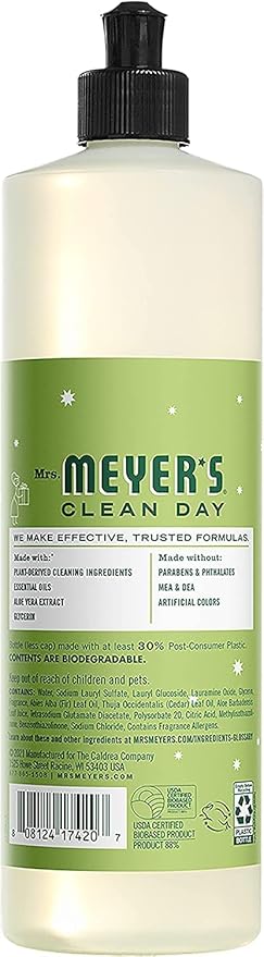 Mrs. MEYER'S CLEAN DAY Variety Dish Soap Scent (Peppermint + Orange Clove + Iowa Pine)