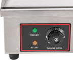 30-Inch Electric Grill Commercial Electric Grill Nonstick Electric Grill Plate Teppanyaki Flat Top Grill Stainless Steel Adjustable Temperature Control 122°F-572°F 3000 W