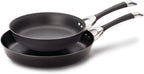 Circulon Symmetry Hard Anodized Nonstick Induction Frying Pan Twin Pack, 10-Inch and 12-Inch, Pan Sets for Cooking Nonstick, Black