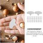 Totority 30pcs Iron Macadamia Nut Opener Sheller Tool Nut Splitter for Home Use Sturdy Nutcracker Specialty Kitchen Gadget