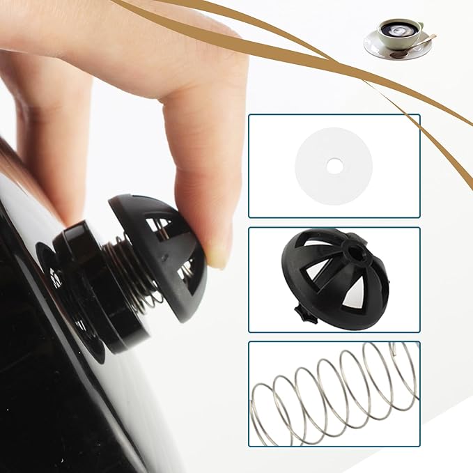 2-Pack Replacement Coffee Brew Basket Spring Loaded Stopper Kits, Fits Mr. Coffee, Black And Decker, Hamilton Coffee Maker Parts, Replaces Part Numbers 112435-000-000 185774-000-000